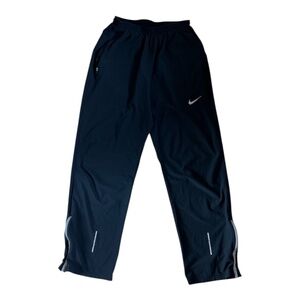 Men's Nike athletic pants for running and training, black, size M,  Dri-FIT